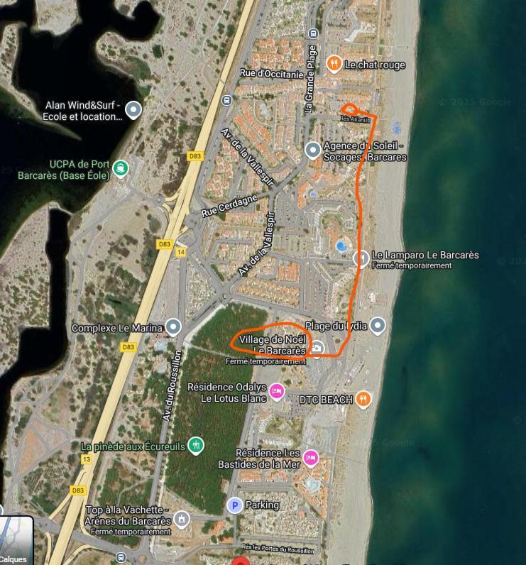 Le Victoria'S Beach Barcares - Parking Prive - Direct Plage - 5 Minutes A Pied Du Lydia - 3 Personnes Le Barcarès Exteriér fotografie